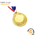 Medalla en relieve al por mayor del logotipo de la pintura del oro para la competencia corriente